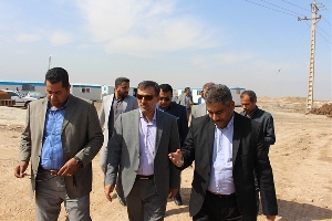 بازدید سرپرست فرمانداری شادگان از پروژه نیمه تمام
