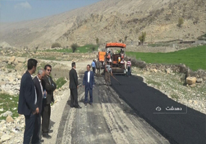 زیرسازی و آسفالت راه 14 روستا درکهگیلویه