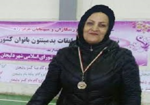 کسب مدال نقره بانوی بدمینتون باز سنندجی در رقابت‌های کشوری