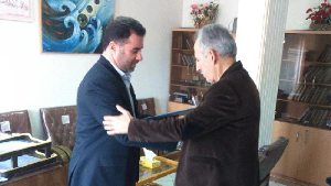 تجلیل از خبرنگار پیشکسوت در صومعه سرا