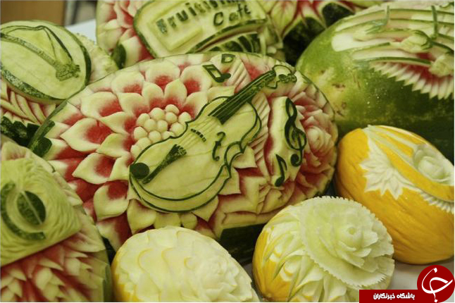 عکس هایی فوق العاده زیبا از هنرنمایی با میوه ها