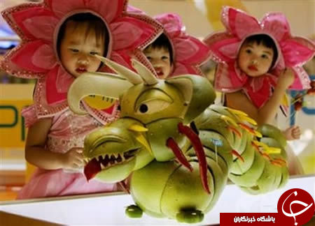 عکس هایی فوق العاده زیبا از هنرنمایی با میوه ها