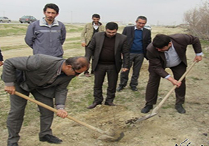مرحله سوم کاشت نهال محور گمیشان به خواجه نفس