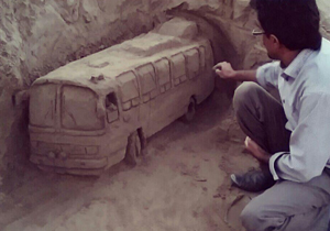 ساخت مجسمه‌های زیبا از شن و ماسه + فیلم