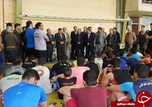 بازدید استاندار از اردوی تیم ملی کشتی آزاد نوجوانان در قزوین