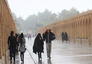 ادامه بارش برف و باران در استان اصفهان
