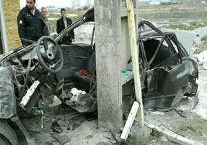 دو کشته و زخمی در یک تصادف