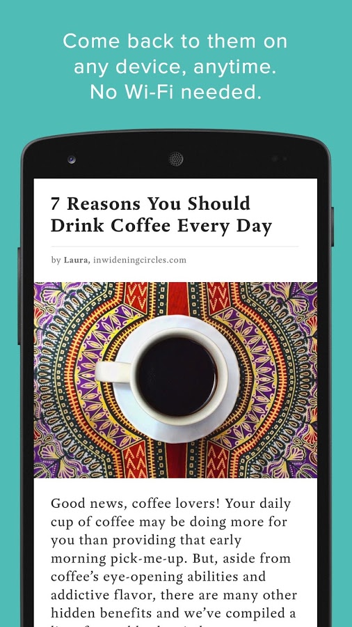 دانلود Pocket  برای اندروید و Ios ؛ نرم افزار ذخیره و مشاهده آفلاین صفحات و محتوای وب
