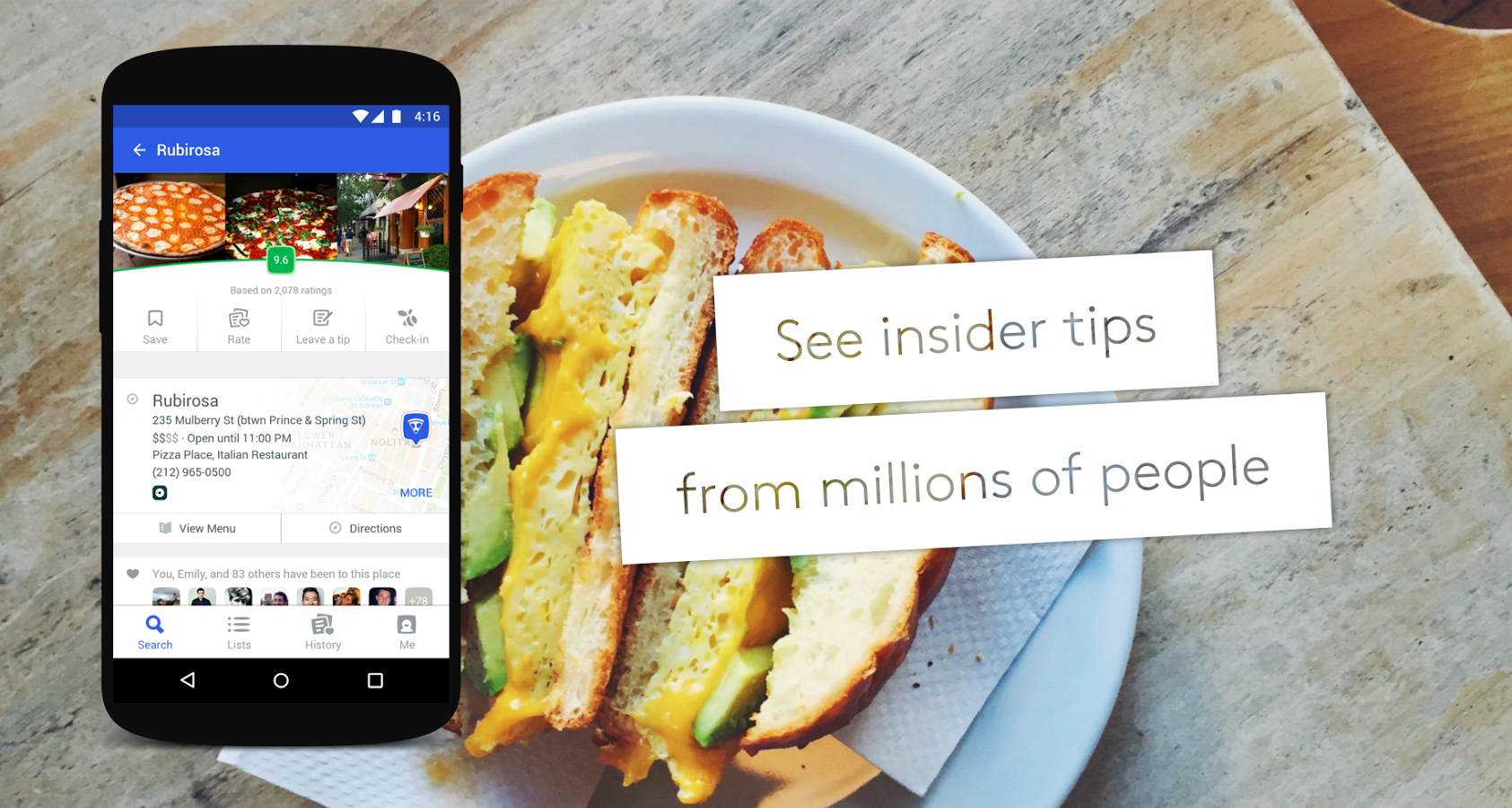 دانلود Foursquare City Guide برای اندروید و ios ؛ راهنمای گردشگری برای تمام شهرهای جهان