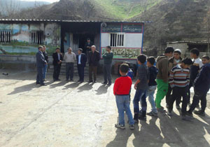 آتش در مدرسه روستایی گلستان