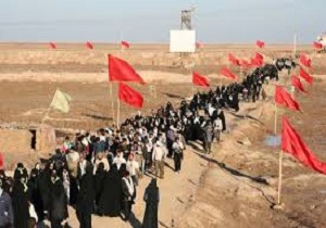 برگزاری همایش بزرگ پیاده‌روی در شلمچه