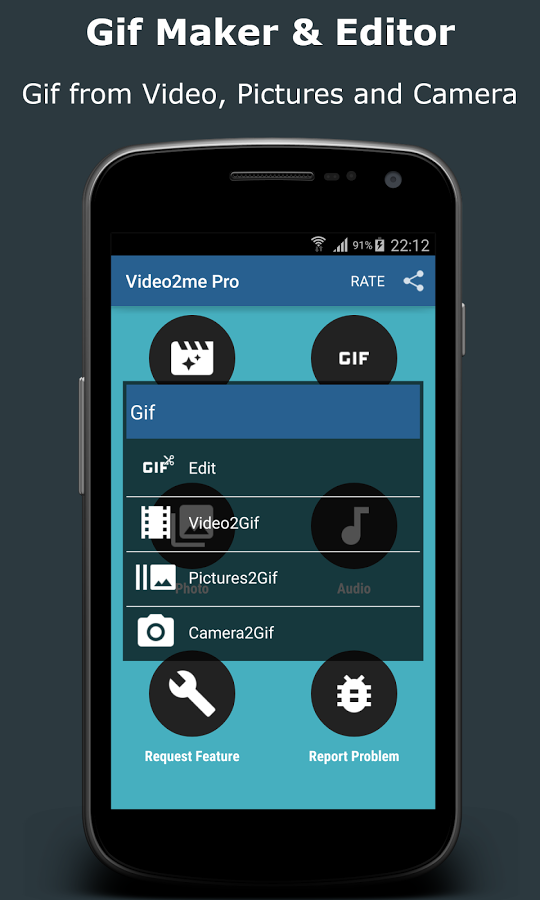 دانلود Video2me Pro برای اندروید ؛ نرم افزار عالی ساخت GIF در گوشی