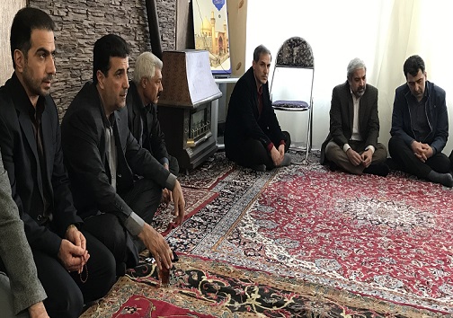 دیدار مدیرکل صداو سیما استان کرمانشاه باخانواده احمد عزیزی