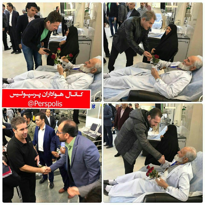 عیادت پیشکسوتان پرسپولیس از بیماران سرطانی + تصاویر