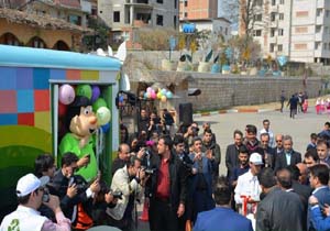 به حركت درآمدن اتوبوس بازیافت مازندران
