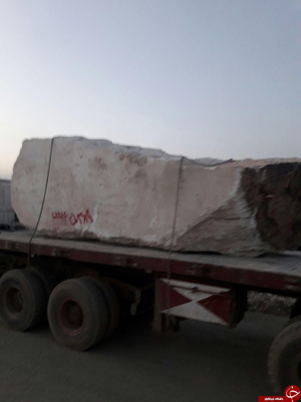 تخریب کوه در خمین + تصاویر