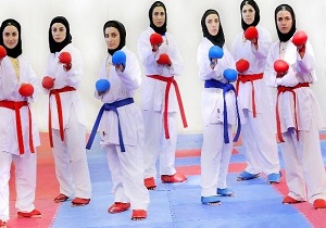 قهرمانی تیم کاراته بانوان بهاباد در مسابقات آسیایی گرجستان