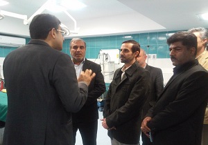 بازدید مدیر کل صداوسیما ی مرکز یزداز بخش درحال افتتاح جراحی قلب  بیمارستان شهید صدوقی
