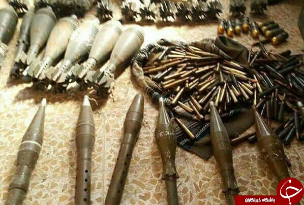 کشف یک انبار تسلیحاتی داعش در شمال شرق موصل+ تصاویر