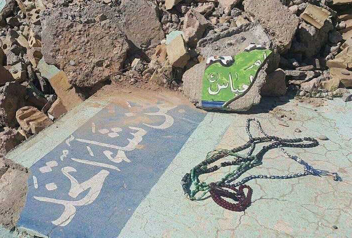 بسیج مردمی عراق، مقام حضرت عباس (ع) را از چنگ داعش آزاد کرد+تصاویر