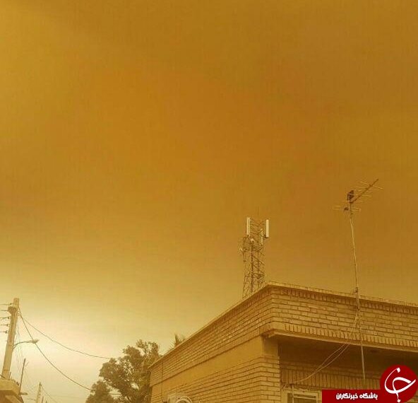 آسمان گل آلود دهلران + تصاویر