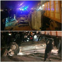 تصادف در جاده ائل گلی تبریز
