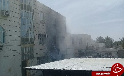 آتش سوزی در پاساژ مرکزی کنارک