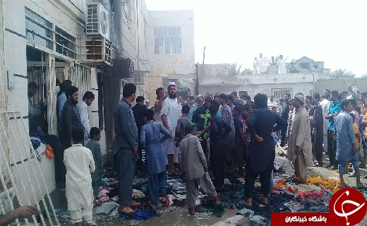 آتش سوزی در پاساژ مرکزی کنارک + عکس