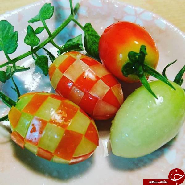 حکاکی بی نظیر هنرمند ژاپنی روی خوراکی ها+تصاویر