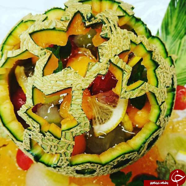 حکاکی بی نظیر هنرمند ژاپنی روی خوراکی ها+تصاویر