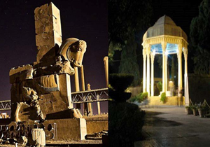 پهن کردن سفره هفت سین در حافظیه و تخت جمشید