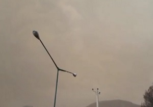 هوای گرد و غباری اهواز + فیلم