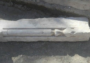 کشف راه‌آب سنگی و بقایایی از حوض‌نما در چهارباغ عباسی اصفهان