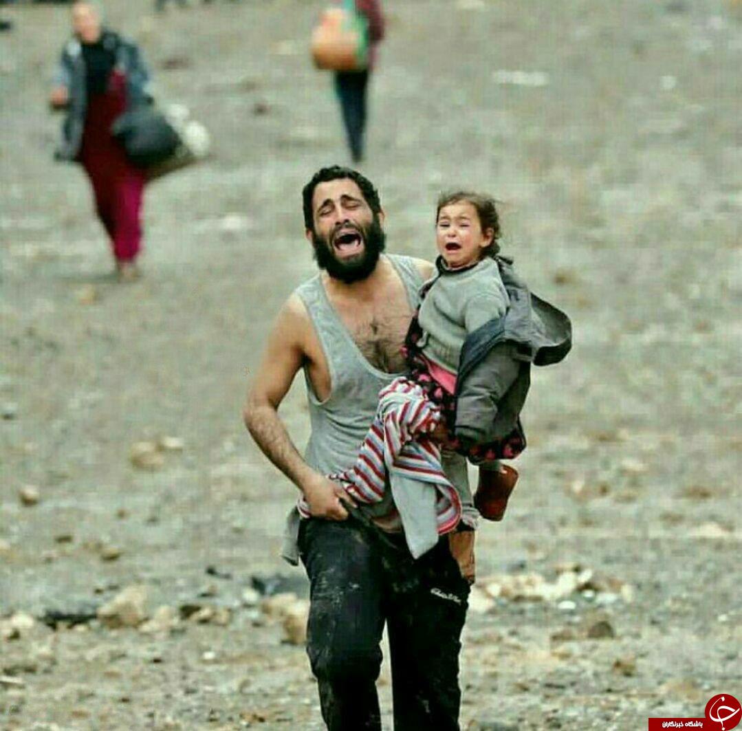 این پدر و دختر غم&zwnj;انگیزترین عکس ماه را رقم زدند +تصویر