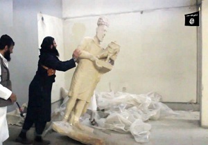 تقلب داعشی‌ها در تخریب آثار باستانی موصل!