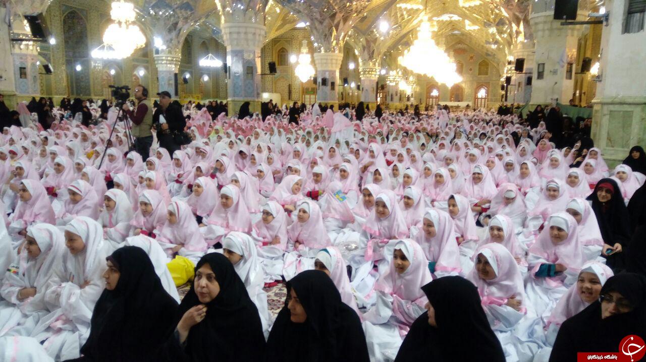 جشن تکلیف ۵ هزار دانش آموزدر حرم مطهر رضوی+تصاویر