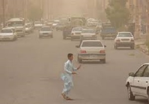 وزش  باد شدید در  زاهدان