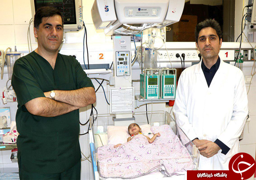 خارج کردن توده از قلب نوازد 3 ماهه + تصاویر