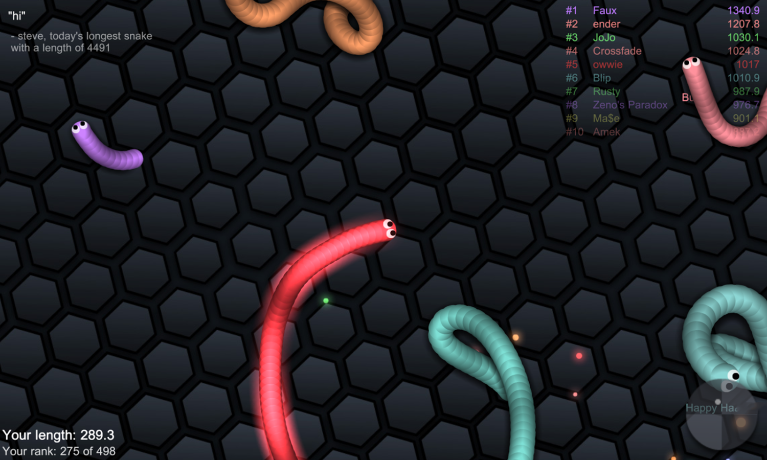 دانلود slither.io برای اندروید و Ios ؛ بازی مار خور محبوب و پرطرفدار با نزدیک به 500 میلیون بار دانلود