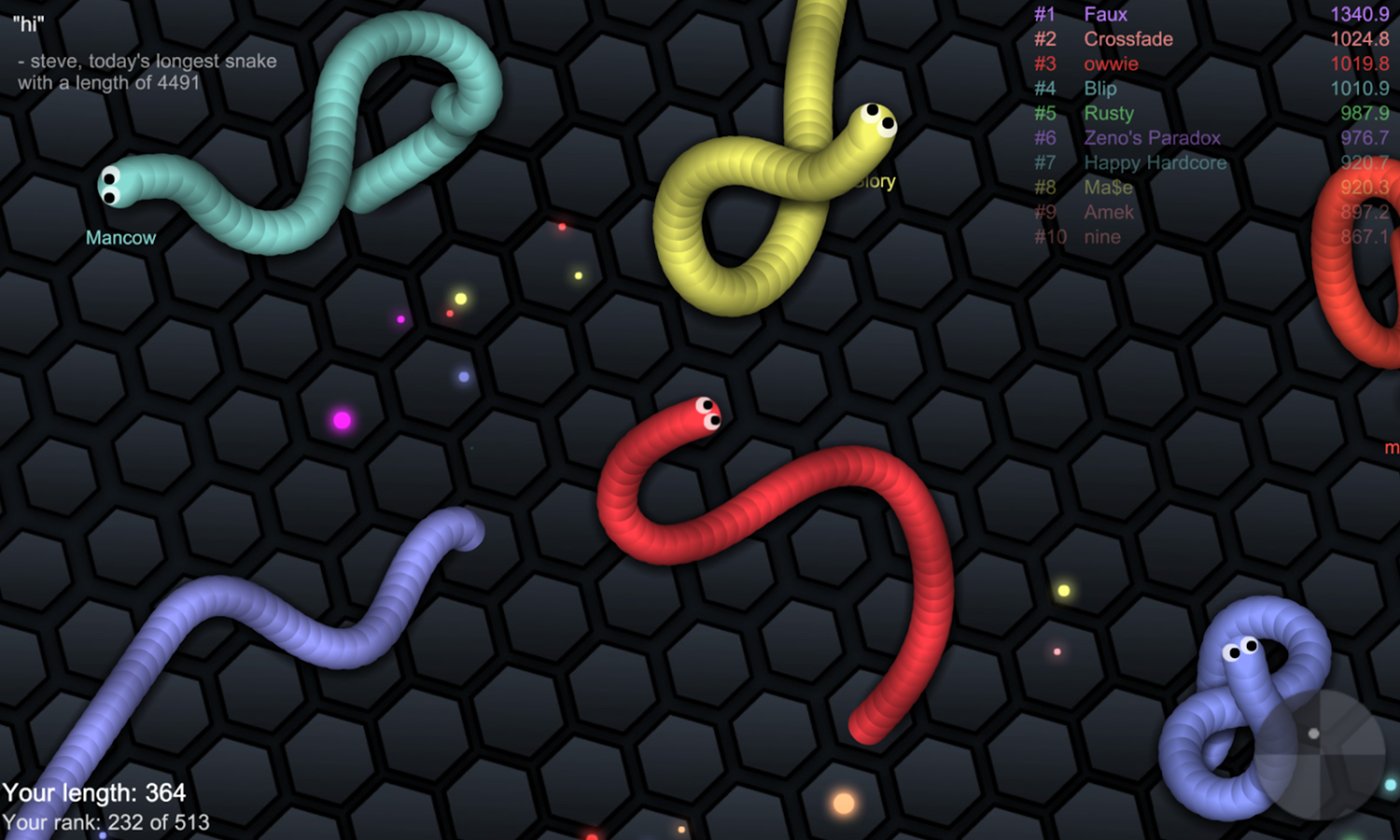 دانلود slither.io برای اندروید و Ios ؛ بازی مار خور محبوب و پرطرفدار با نزدیک به 500 میلیون بار دانلود