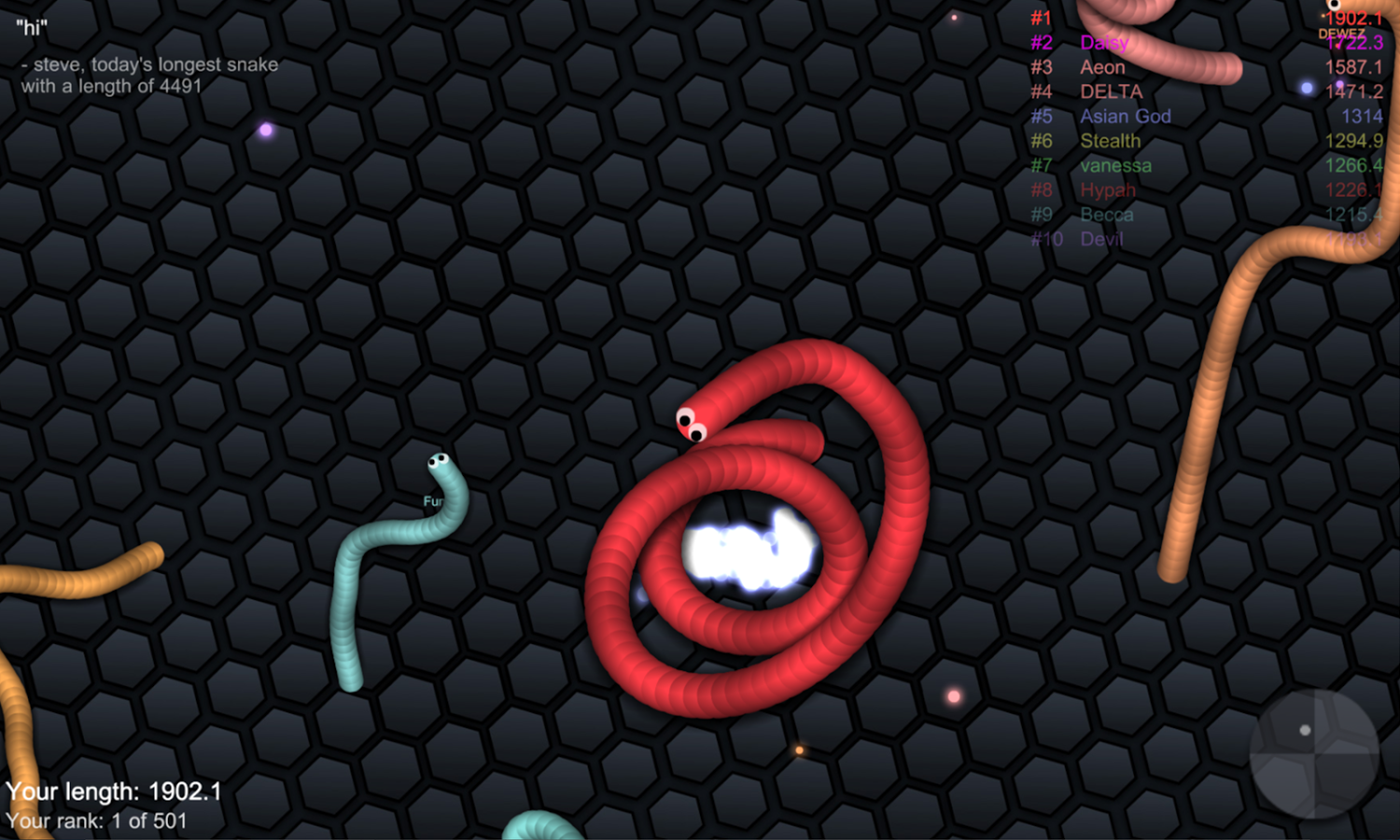 دانلود slither.io برای اندروید و Ios ؛ بازی مار خور محبوب و پرطرفدار با نزدیک به 500 میلیون بار دانلود