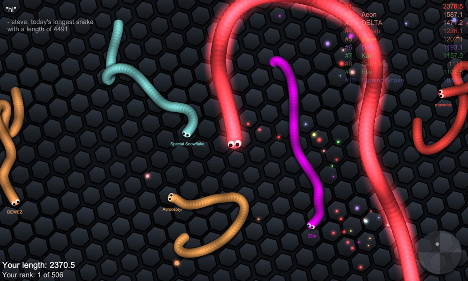 دانلود slither.io برای اندروید و Ios ؛ بازی مار خور محبوب و پرطرفدار با نزدیک به 500 میلیون بار دانلود