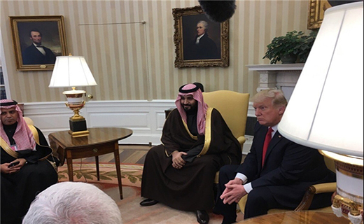محمد بن سلمان در کاخ سفید با ترامپ دیدار کرد
