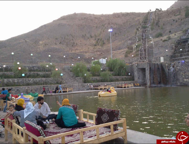 نمایی از باغ پرندگان کاشان + تصاویر