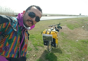 رکاب زنی 900 کیلومتری دوچرخه سوار مشگین شهری برای معرفی پل معلق مشگین شهر