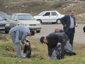 پاکسازی زباله های مناطق گردشگری