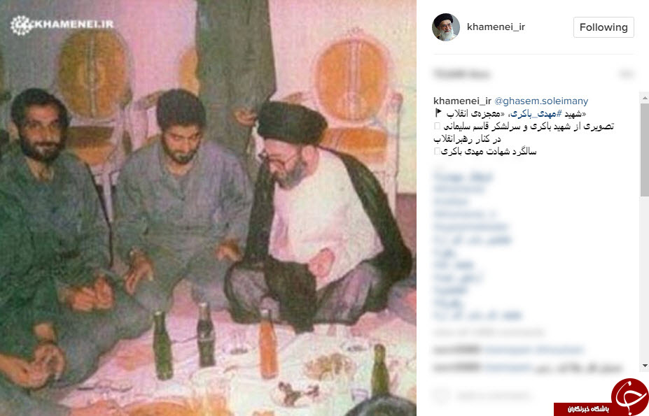 عکس دیده نشده از شهید باکری در کنار رهبر اتقلاب