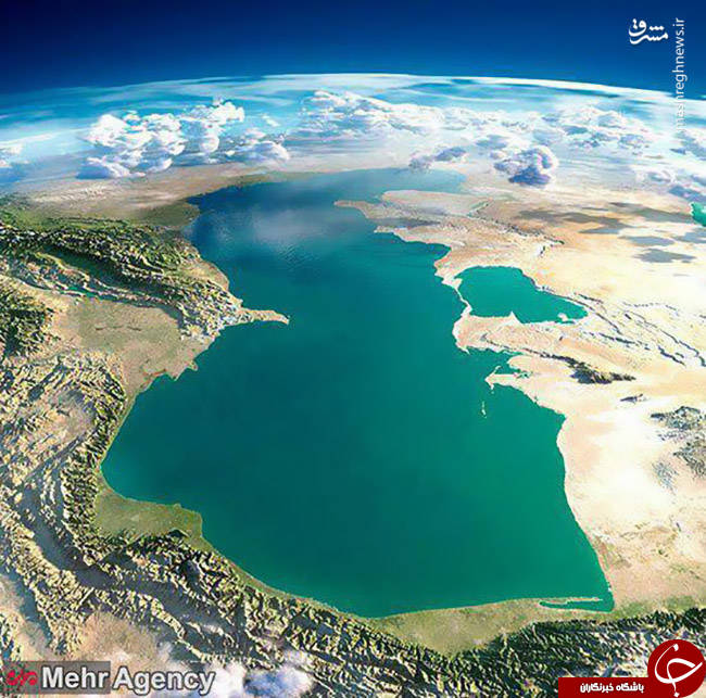 نمایی هوایی و کم‌نظیر از دریای خزر+عکس