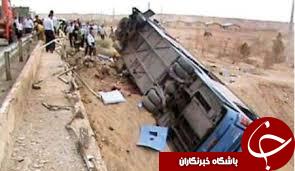واژگونی اتوبوس در مرند