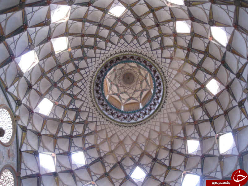 نمایی از خانه بروجردی های کاشان + تصاویر